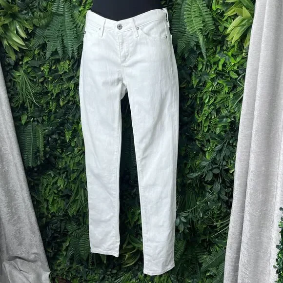 ADRIANO GOLDSCHMIED AG Jeans Women 24 White Denim The Prima Cigarette Pants 2291 - Picture 8 of 11